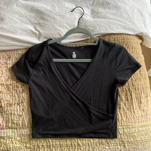 PacSun Black Wrap Tee